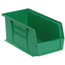 QUANTUM STORAGE SYSTEMS Ultra RQUS230GN-UPC Ultra Stack and Hang Bin, 35 lb Capacity, Polypropylene, Green