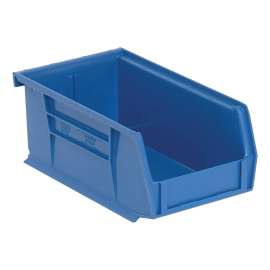 QUANTUM STORAGE SYSTEMS QUS220 Series RQUS240BL-UPC Large Ultra Stack and Hang Storage Bin, 60 lb Capacity, 14-3/4 in L