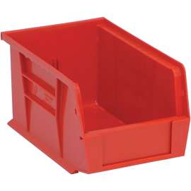 QUANTUM STORAGE SYSTEMS Ultra RQUS210RD-UPC Ultra Stack and Hang Bin, 15 lb Capacity, Polypropylene, Red, 5-3/8 in L