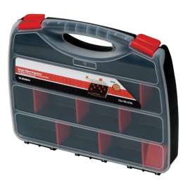 QUANTUM STORAGE SYSTEMS ORG80032 Single-Sided Organizer, 12-1/2 in L, 10 in W, 2-1/4 in H, 22-Compartment, Black