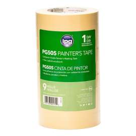 IPG PG505.121R Masking Tape, 60 yd L, 0.94 in W, Paper Backing, Beige