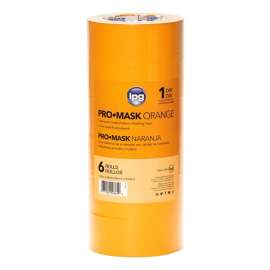 IPG PG505-48 (99665) Masking Tape, 60 yd L, 2 in W, Crepe Paper Backing, Orange
