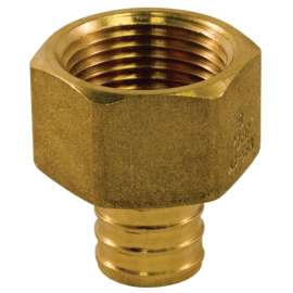 aqua-dynamic 9783-044 Pipe Adapter, 3/4 in, PEX x Female, Brass