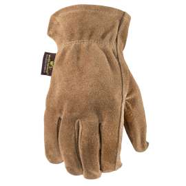 Wells Lamont 1012XL Work Gloves, Men's, XL, Keystone Thumb, Cowhide Leather, Brown/Tan