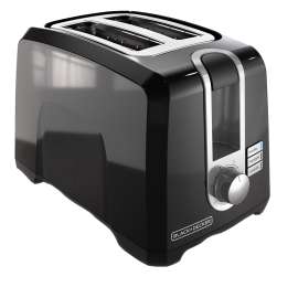 SPECTRUM T2569B Toaster, 850 W, Button Control, Black