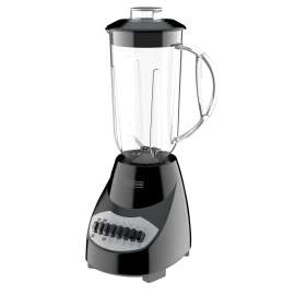 Black+Decker BL2010BPA Countertop Blender, 48 oz Bowl, 550 W, 10-Speed, Black, Plastic Bowl
