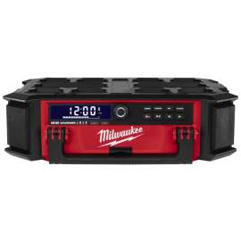 Milwaukee M18 PACKOUT 2950-20 Jobsite Charger Radio, Tool Only, 18 V, 5 Ah, 18-Channel, Bluetooth 4.2