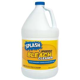 SPLASH 269027-28 Household Bleach, 1 gal, Liquid, Slight Chlorine