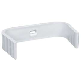 Euramax M0634 Series M0634-30 Downspout Band, Vinyl, White, Wall Mounting