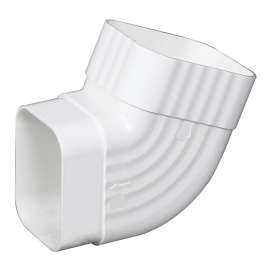 Amerimax M0728 B Elbow, Vinyl, White