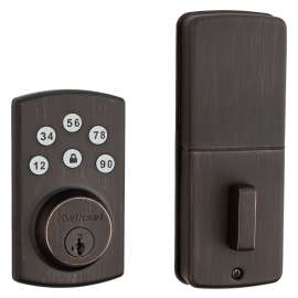 Kwikset 907-11P Electronic Deadbolt, Venetian Bronze