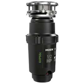 Moen GX PRO Series GXP50C Garbage Disposal, 30.8 oz Grinding Chamber, 1/2 hp Motor, 115 V