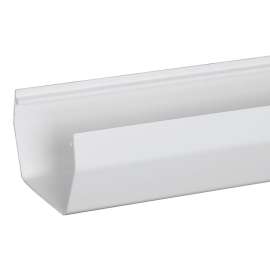 Amerimax T0573 Gutter, 10 ft L, 5 in W, Vinyl, White