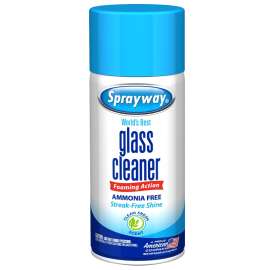 Sprayway SW195R Glass Cleaner, 6 oz, Aerosol, Butyl, Colorless/Pale Yellow