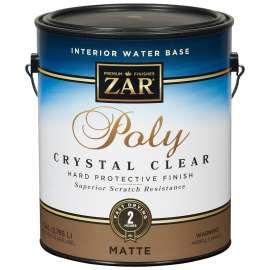 Aqua ZAR 34413 Polyurethane, Liquid, Antique Crystal Clear, 1 gal, Can