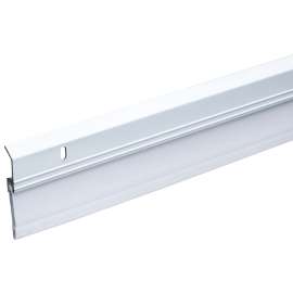 Frost King A82/36W Door Sweep, 36 in L, 2-3/8 in W, Aluminum Flange, Vinyl Insert