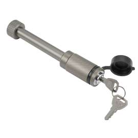 REESE TOWPOWER Tactical 7092330 Dogbone Receiver Lock, Push Button Lock, Class: V, Matte Pewter