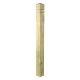 UFP 231685 Colonial Newel Post, 54 in L Nominal, 4 in W Nominal, 4 in Thick Nominal