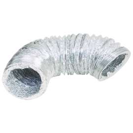 Lambro 495P Laminated Transition Duct, 4 in, 5 ft L, Aluminum