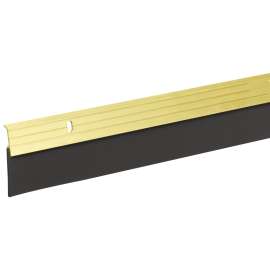 Frost King A79GA Door Sweep, 36 in L, 2 in W, Aluminum Flange, Rubber Insert