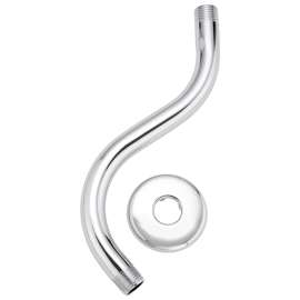 Plumb Pak PP825-191 Shower Arm and Flange, 11-1/4 in L, Stainless Steel, Polished Chrome, S