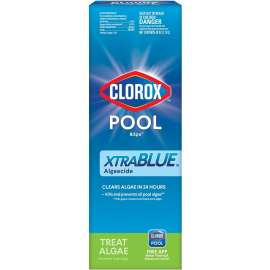 Clorox POOL & Spa XtraBlue 44340CLX Pool Algaecide, 40 oz, Liquid, Slight, Blue/Green