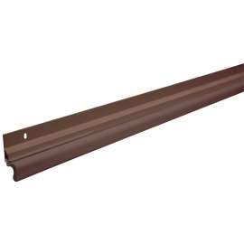 Frost King VA38B Kerf Door Set Weatherstrip, 1-1/2 in W, 3/4 in Thick, 84 in L, Aluminum, Brown