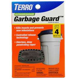 TERRO T800 Trash Can Insect Killer, Solid, Mild Chemical, Blue/Yellow, Adhesive Strip Mounting