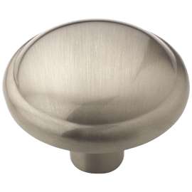Amerock Allison Value Series BP53000G10 Cabinet Knob, 15/16 in Projection, Zinc, Satin Nickel