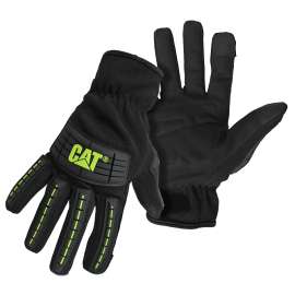 CAT CAT012240X High-Impact, Touch Screen Utility Gloves, Men's, XL, Open, Shirred Elastic Back Cuff, Spandex, Black