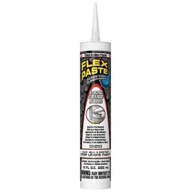 FLEX PASTE PFSWHTR10 Rubberized Adhesive, White, 9 oz Cartridge