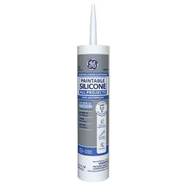 GE Silicone II GE7000 Silicone Caulk, White, 10.1 oz Cartridge