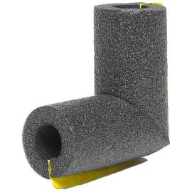 Frost King 5ELB58H Elbow Pipe Insulation, 1/2 in Dia, Foam, 1/2 in Copper, 1/4 in Iron Pipe Pipe