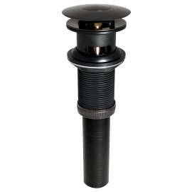 Stylewise K820-75BRZ Pushbutton Sink Drain, 1-1/4 in Connection, Brass, Bronze