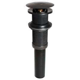 Stylewise K820-76BRZ Pushbutton Sink Drain, 1-1/4 in Connection, Brass, Bronze