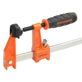 JORGENSEN 3724-HD Heavy-Duty Bar Clamp, 1000 lb, 24 in Max Opening Size, 3 in D Throat, Steel Body
