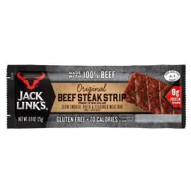 Jack Link's 10000021189 Beef Steak Strip, Original Flavor, 0.9 oz Pack