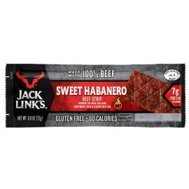 Jack Link's 10000028692 Beef Steak Strip, Sweet Habanero Flavor