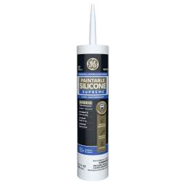 GE Supreme M90015C Window and Door Sealant, White, 65 deg F, 299 mL