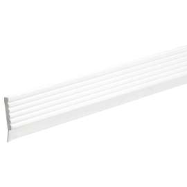 Frost King GR9 Garage Door Weatherseal, 2-3/4 in W, 9 ft L, Vinyl, White