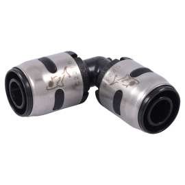 SharkBite EvoPEX K248A6 Pipe Elbow, 1/2 in, 90 deg Angle, Polymer, Black, 160 psi Pressure