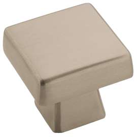 Amerock Blackrock Series BP55271G10 Cabinet Knob, 1-1/16 in Projection, Zinc, Satin Nickel