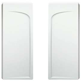 Sterling Ensemble 72205100-0 Shower End Wall Set, 72-1/2 in L, 34 in W, Vikrell, High-Gloss, Alcove Installation, White