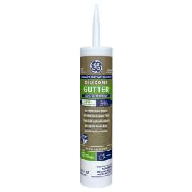 GE GE50G.01 Gutter and Flashing Sealant, Ammonia, Clear, 10.1 fl-oz Cartridge