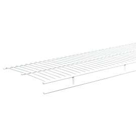 ClosetMaid 37300 Wire Shelf, 1-Level, 12 in L, 144 in W, Steel, White