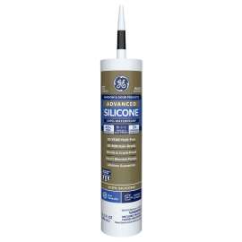GE Silicone II GE5030 Window and Door Caulk, Black, 10.1 oz Cartridge