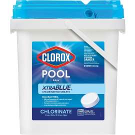 Clorox POOL & Spa XtraBlue 23012CLX Chlorinating Tablet, Solid, Chlorine, 12 lb