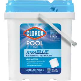 Clorox POOL & Spa XtraBlue 29005CLX Chlorinating Tablet, Solid, Chlorine, 5 lb Bucket