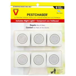 Victor PestChaser M756K Rodent Repellent, Plug-In, 1.69 in L, Repels: Mice, Rats