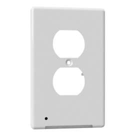Westek LumiCover Classic LCR-CCDO-W Wallplate Nightlight, 1-1/4 in L, 4-1/2 in W, 1 -Gang, Plastic, White